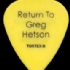 Guitar Pick - Return To Greg Hetson - No title (166x202)